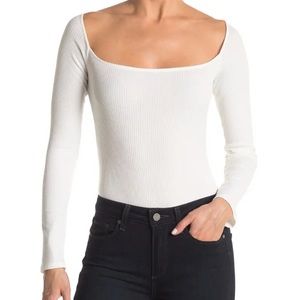 ASTRA the label Square Neck Long Sleeve Body Suit